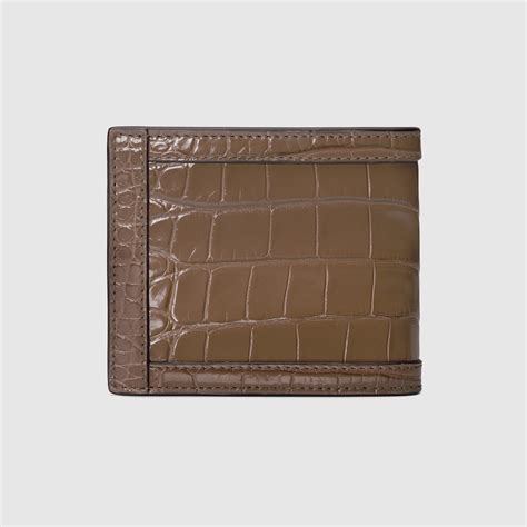 gucci alligator card case|GUCCI .